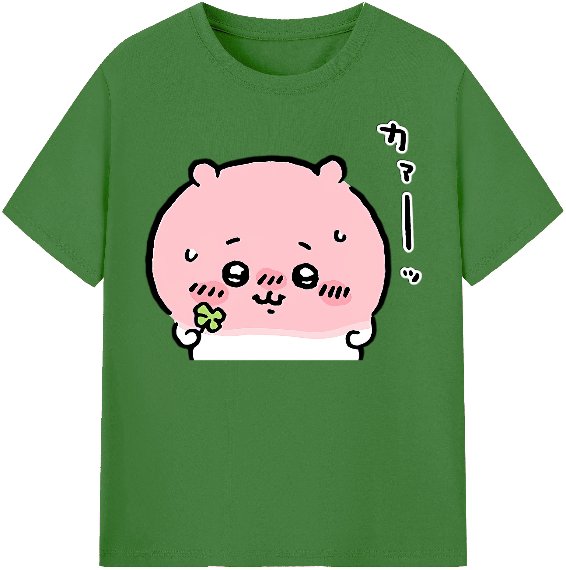 （画像用） ちいかわ ちいかわ Chii-kawa chiikawa レディースカジュアルプリントTシャツ（綿100％）